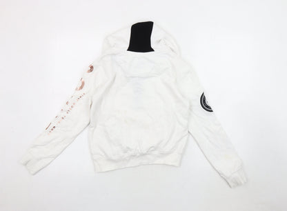 Sonneti Girls White Hoodie 12-13 Years with Zip Pockets