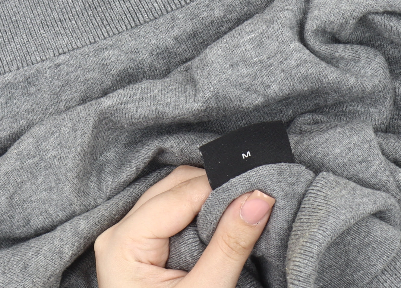 Jeff Banks Men's Grey Roll Neck Jumper Size M