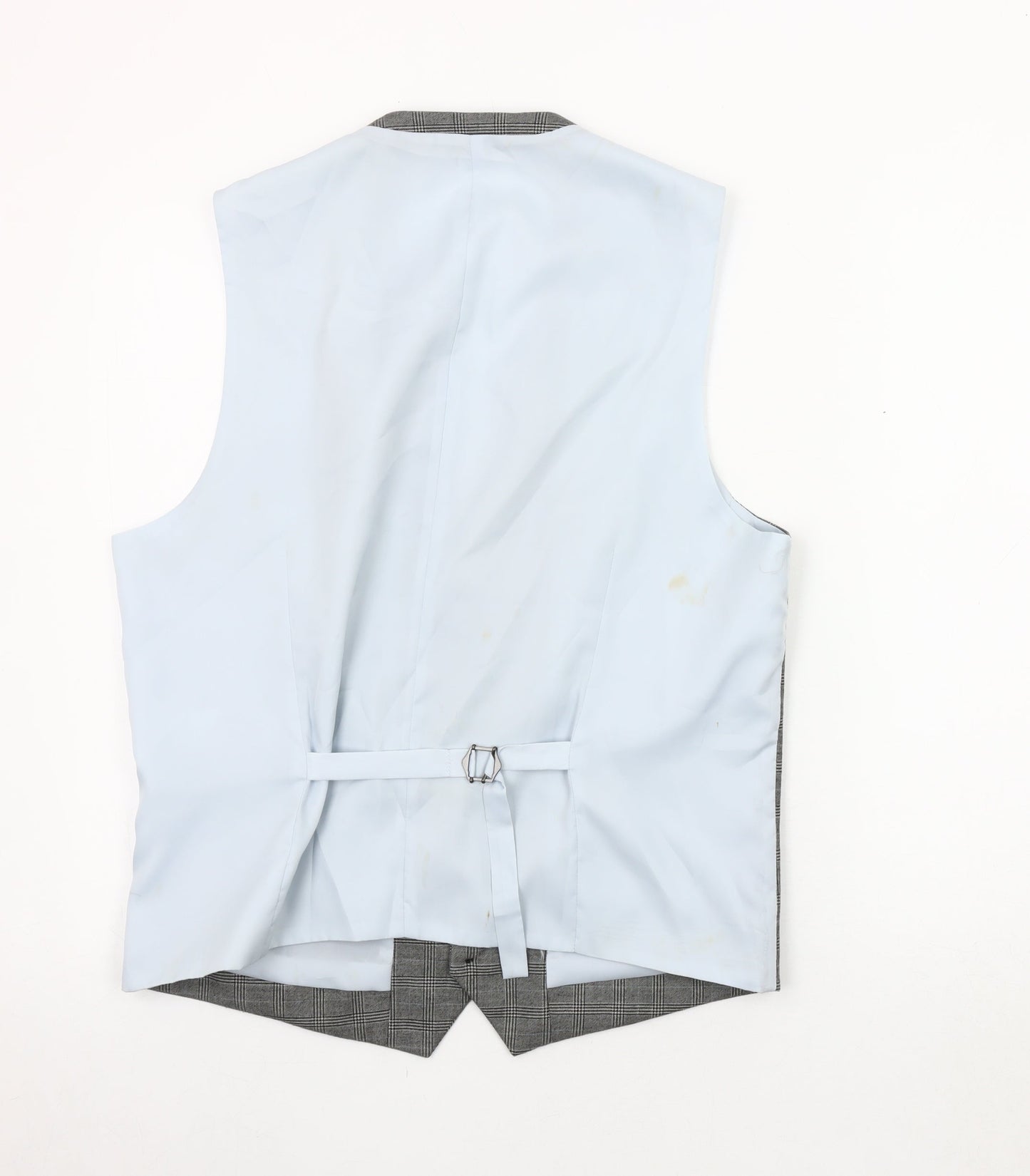 Mens UK Size 42 Moss London Regular Grey Suit Waistcoat