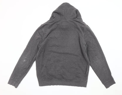Clockhouse Men's Grey Graphic Hoodie Size L