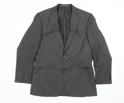 Mens UK Size 40 Karl Jackson Regular Grey Suit Jacket