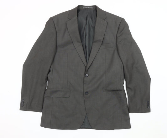 Mens UK Size 40 Karl Jackson Regular Grey Suit Jacket