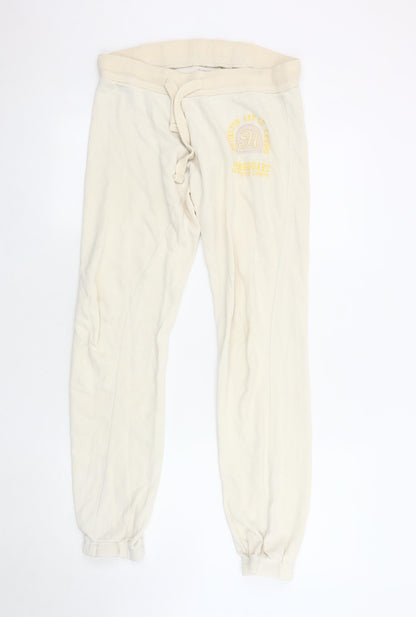 Huntington & Co Beige Unisex Jogger Trousers - Size S