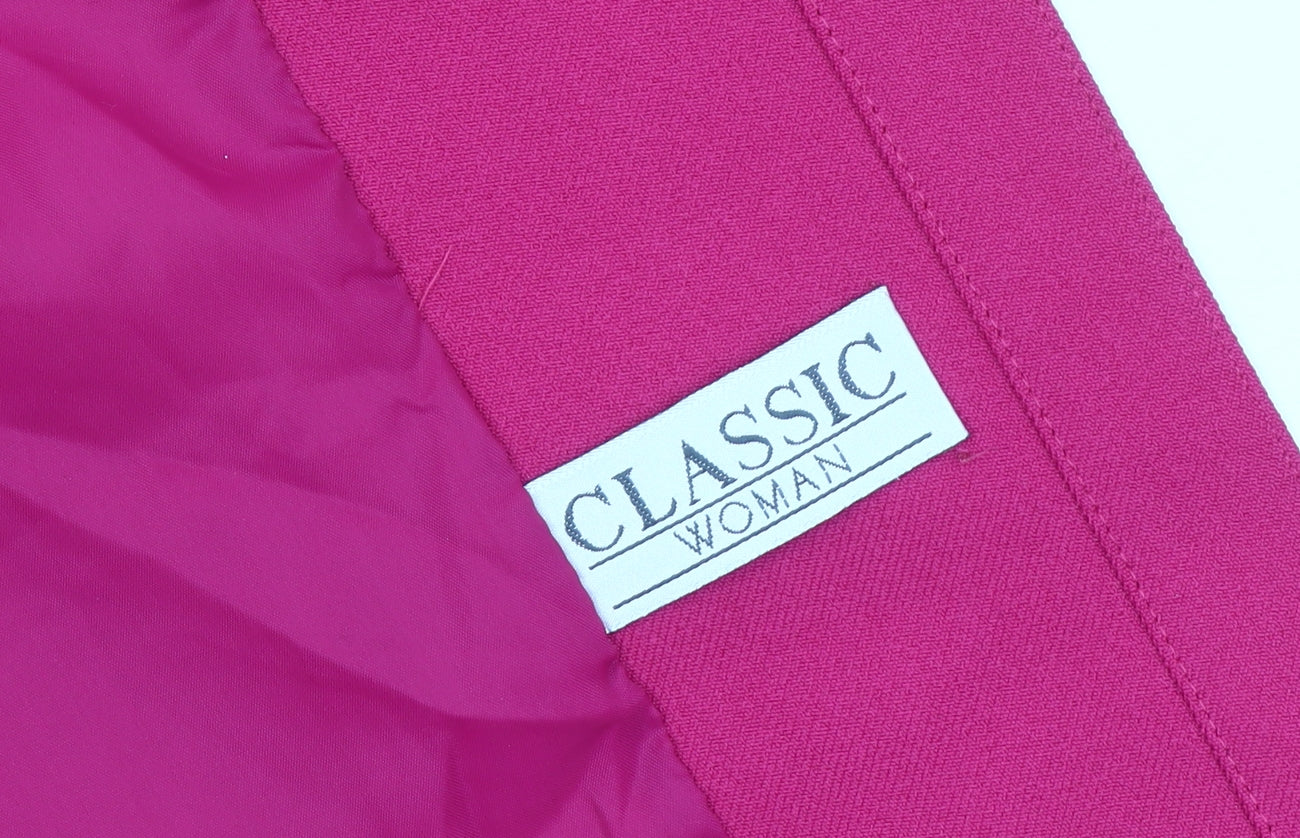Classic Woman Pink Blazer, Women, Size 20, Lined