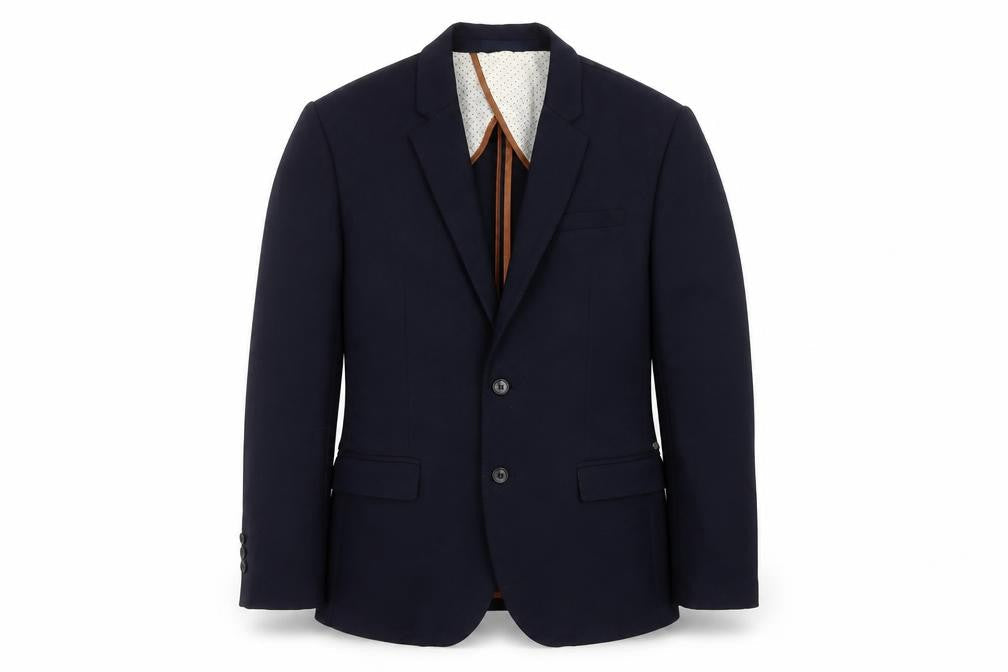 Mens UK Size 42 River Island Regular Blue Suit Jacket