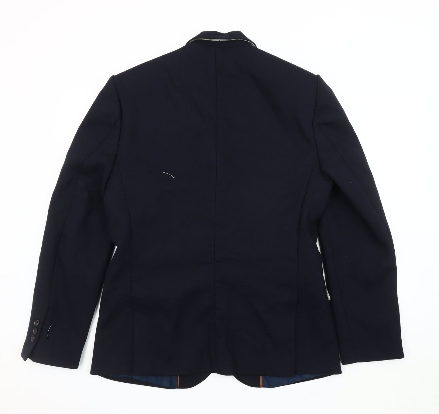 Mens UK Size 42 River Island Regular Blue Suit Jacket