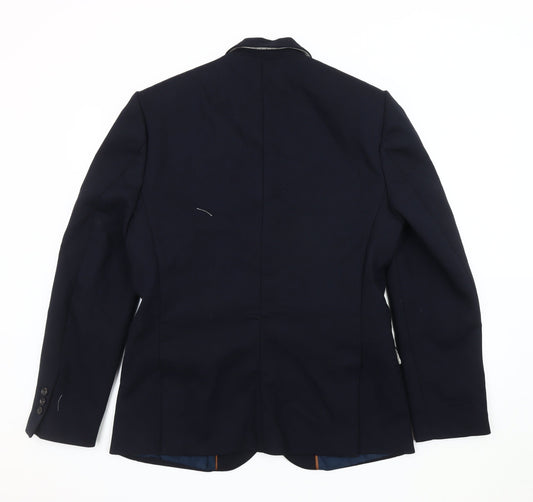 Mens UK Size 42 River Island Regular Blue Suit Jacket