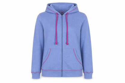 Adore Women's Blue Hooded Cotton Jacket, Small, Casual