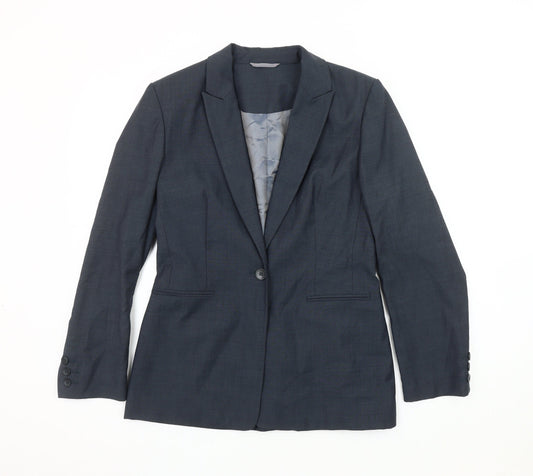 Principles Women’s Blue Single-Breasted Suit Jacket 10