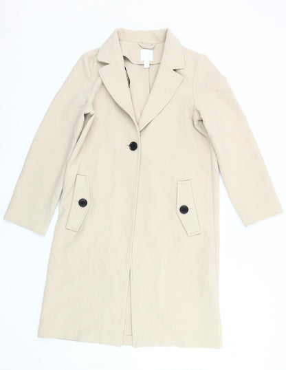 H&M Women's Beige XS Classic Long Coat