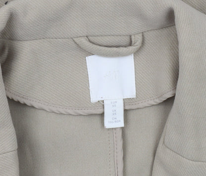 H&M Women's Beige XS Classic Long Coat