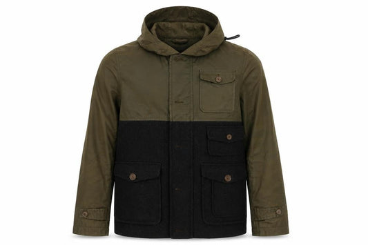 Mens UK Size S Burton Menswear Green Parka Coat
