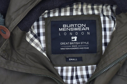 Mens UK Size S Burton Menswear Green Parka Coat
