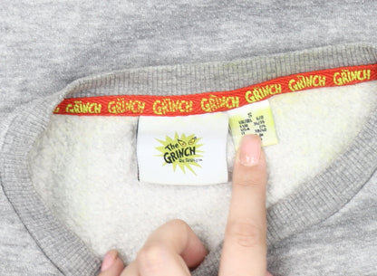 The Grinch Unisex Grey Christmas Sweatshirt, Size S