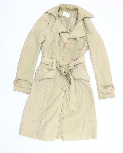 Womens UK Size S RESERVED Beige Trench Coat