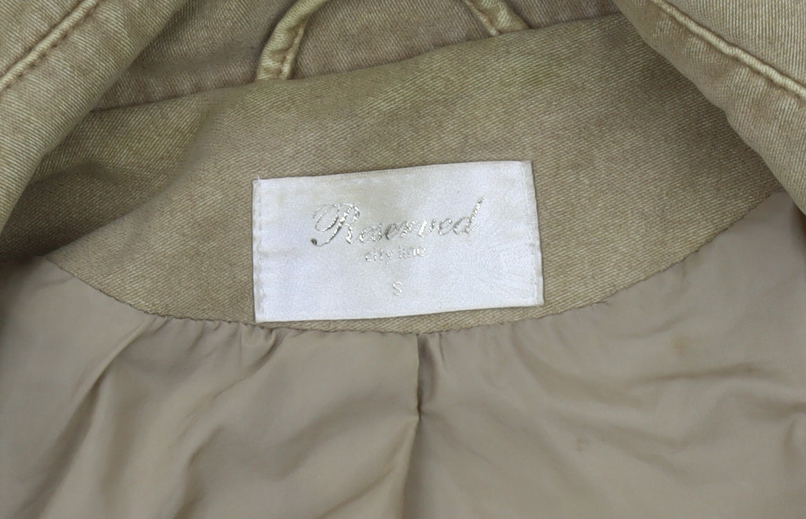 Womens UK Size S RESERVED Beige Trench Coat
