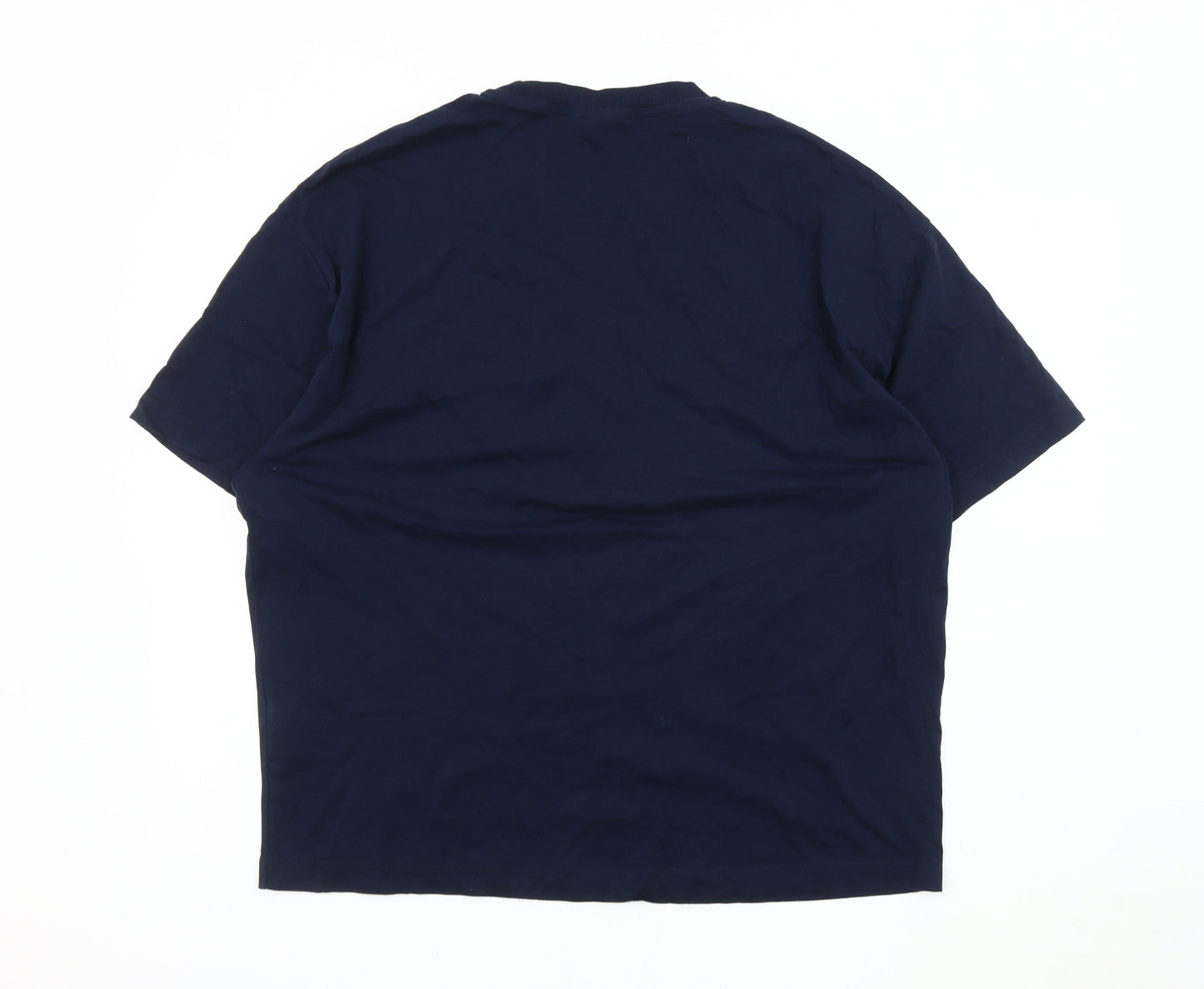 Unisex Adults UK Size S ASOS Blue Basic T-Shirt