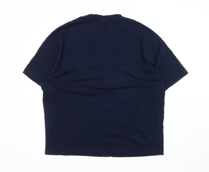 Unisex Adults UK Size S ASOS Blue Basic T-Shirt