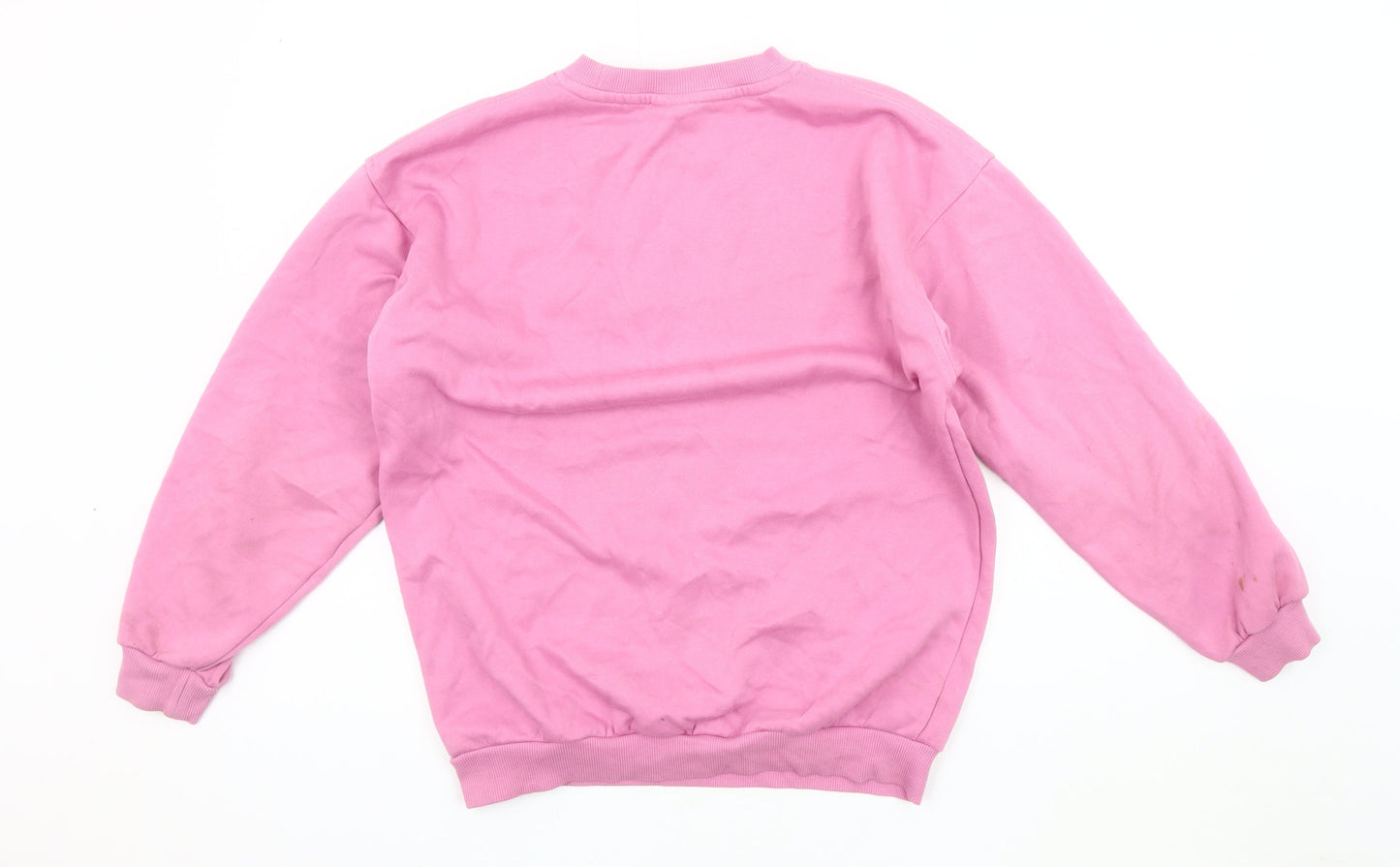 Nike Girls Pink Pullover Sweatshirt Size L - Logo, Casual