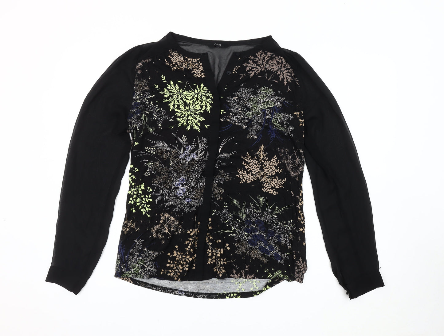 Womens UK Size 14 NEXT Black Basic Blouse
