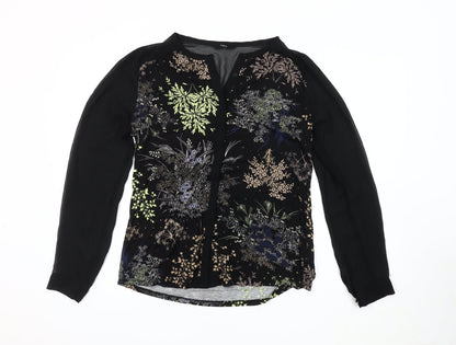 Womens UK Size 14 NEXT Black Basic Blouse