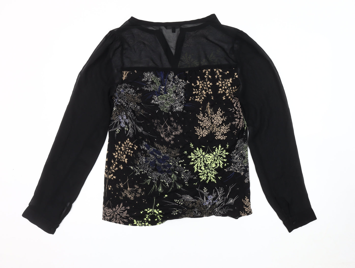 Womens UK Size 14 NEXT Black Basic Blouse