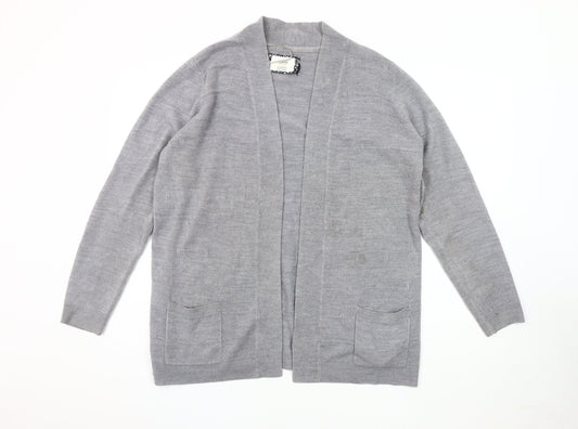 Womens UK Size 18 Maine New England Grey Cardigan Jumper