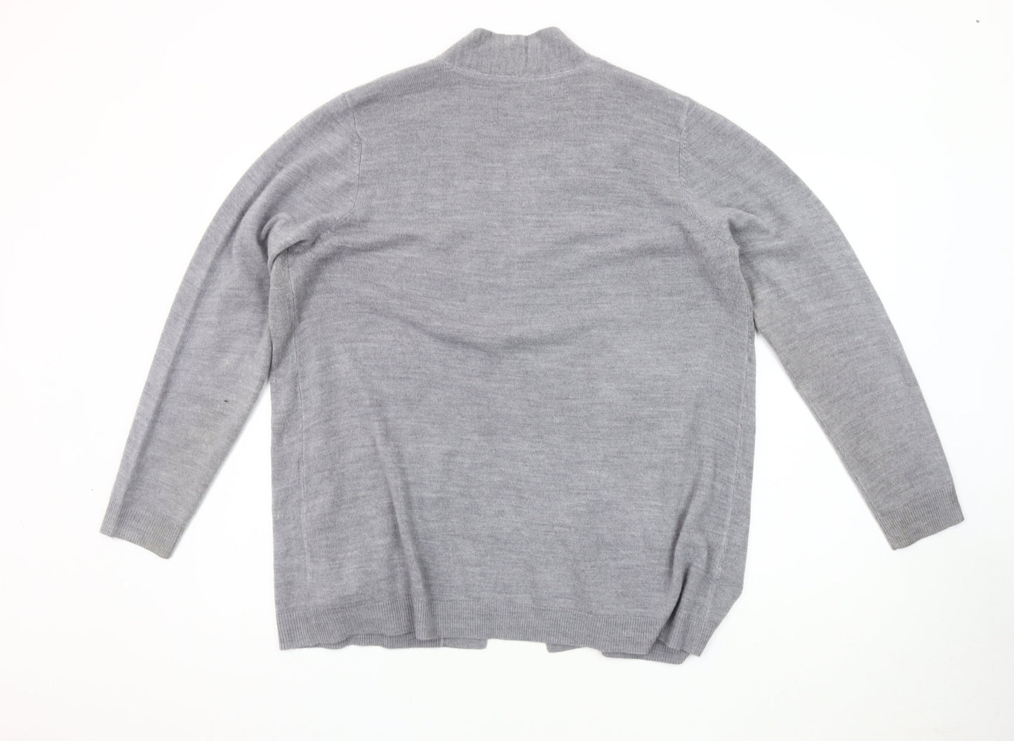 Womens UK Size 18 Maine New England Grey Cardigan Jumper