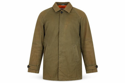 Mens UK Size M Luc Brevet Green Basic Coat