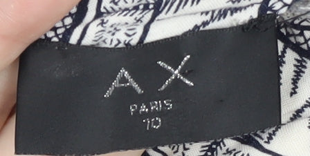 AX Paris Women's Geometric Fit & Flare Dress Size 10