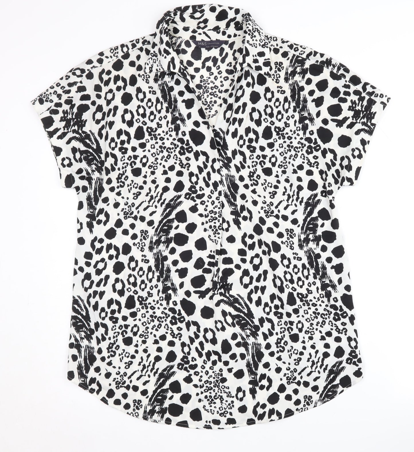 Womens UK Size 6 Marks and Spencer Multicoloured Basic Blouse
