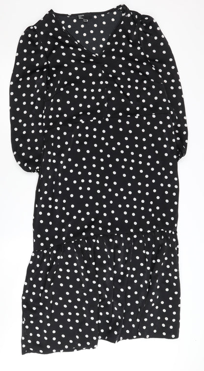 Friends Like These Women's Black Polka Dot Shift Dress