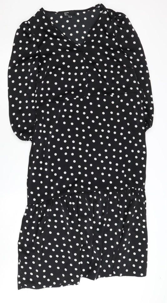 Friends Like These Women's Black Polka Dot Shift Dress