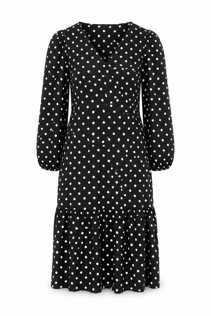 Friends Like These Women's Black Polka Dot Shift Dress