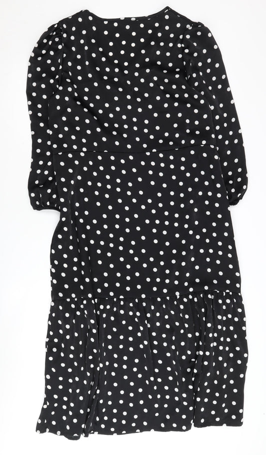 Friends Like These Women's Black Polka Dot Shift Dress