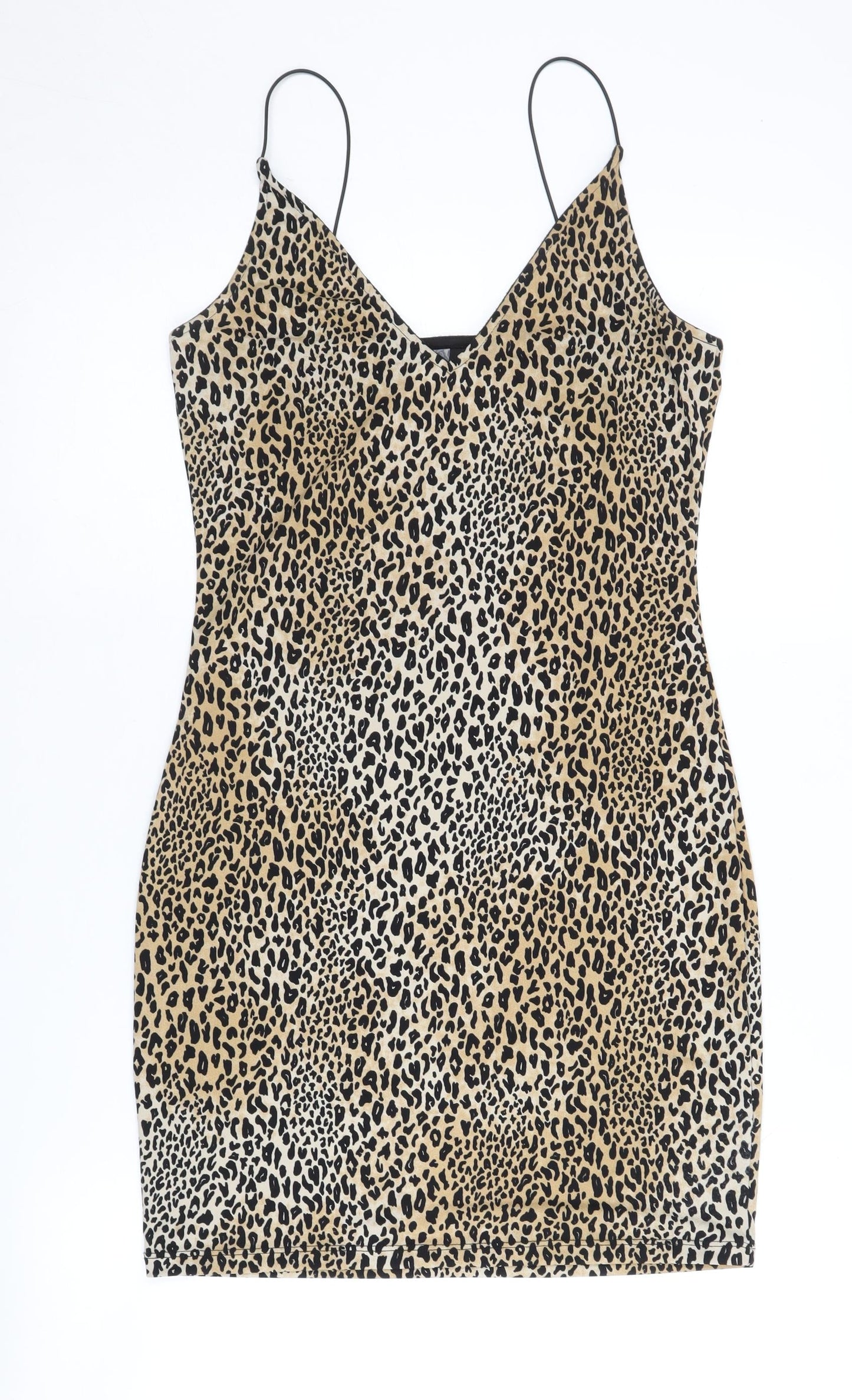 H&M Women's Leopard Slip Dress Multicoloured 6