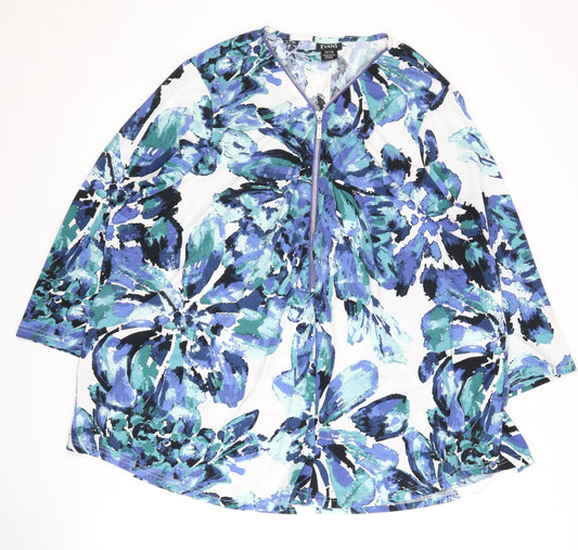 Evans Women's Multicoloured Floral Top Size 26