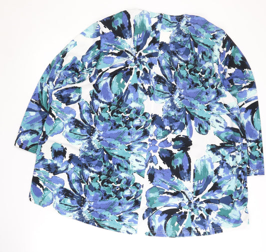 Evans Women's Multicoloured Floral Top Size 26