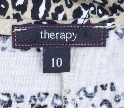 Womens UK Size 10 Therapy Multicoloured Basic T-Shirt