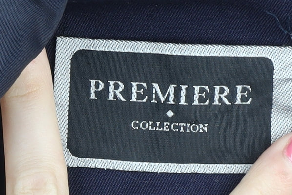 Premiere Collection Women's Blue Blazer Size 16 Regular Fit