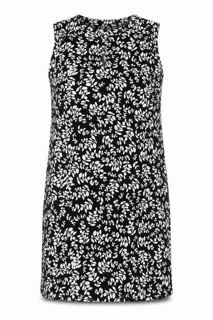 H&M Women's Black Floral Sleeveless Dress M