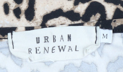 Womens UK Size M Urban renewal Multicoloured Cropped T-Shirt