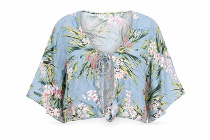 Womens UK Size 12 River Island Blue Kimono Blouse