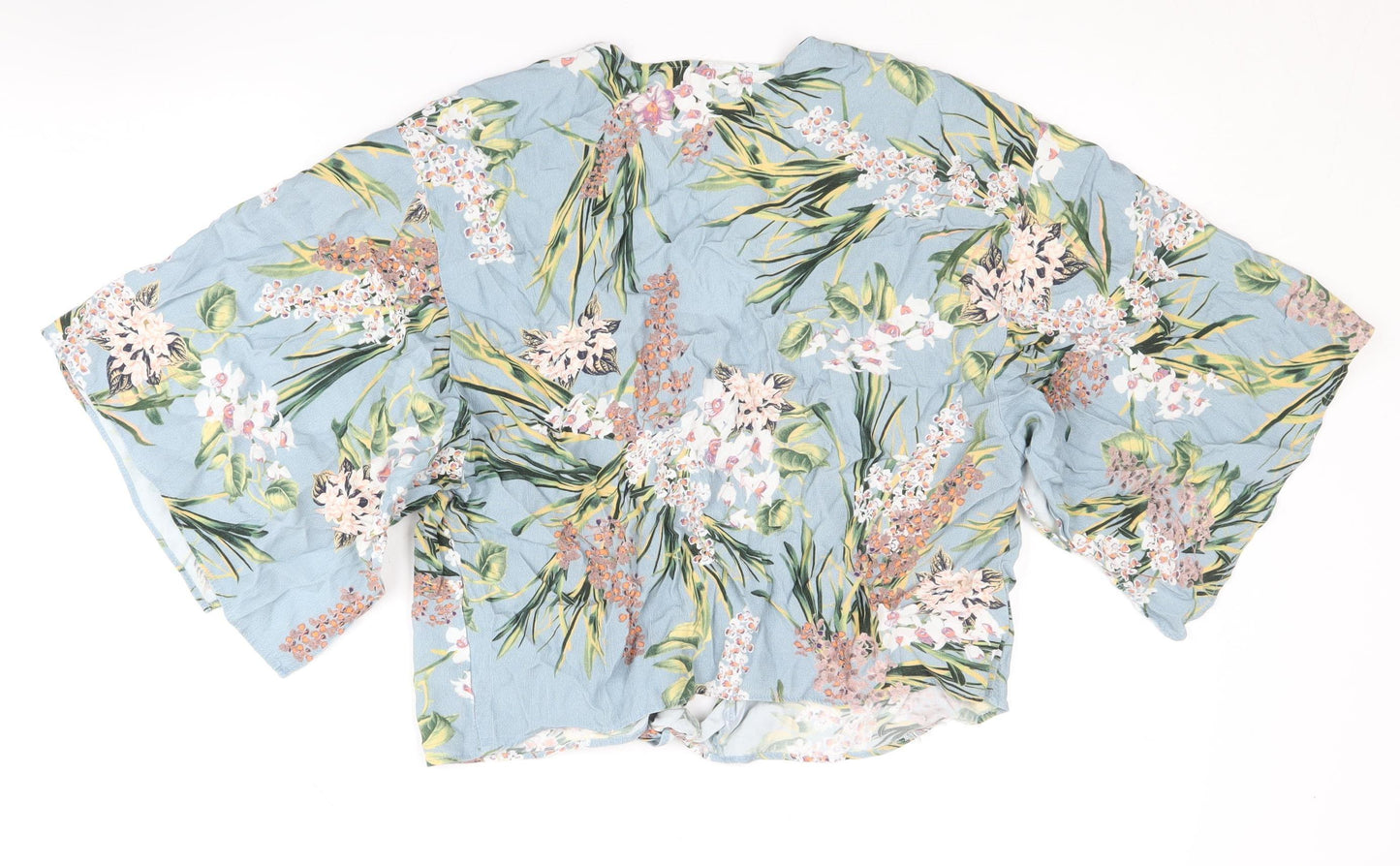 Womens UK Size 12 River Island Blue Kimono Blouse