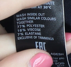 Marks and Spencer Women's Black Pencil Skirt Size 14