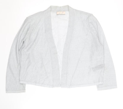 Womens UK Size 16 Marks and Spencer Grey Cardigan Jumper