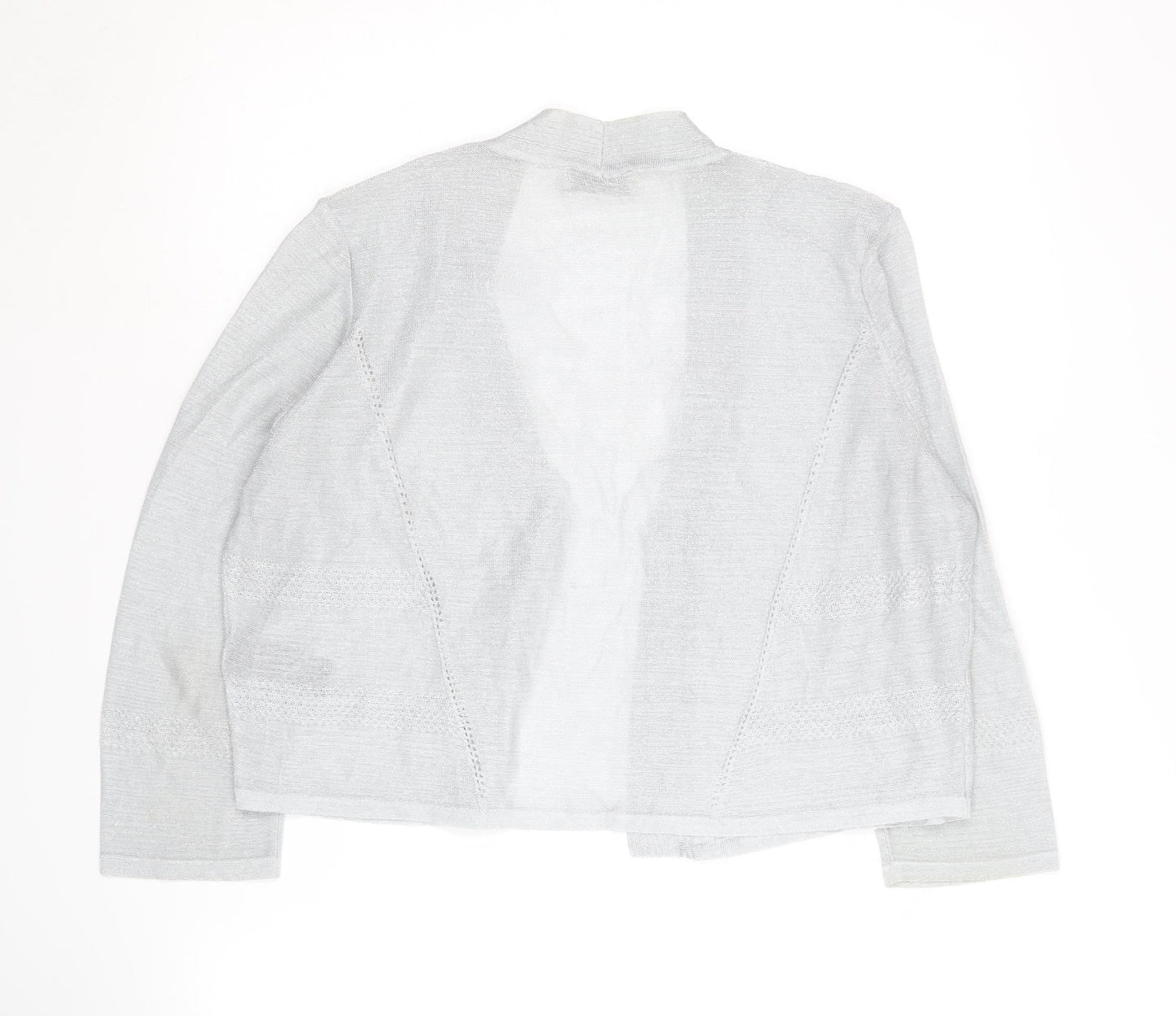 Womens UK Size 16 Marks and Spencer Grey Cardigan Jumper