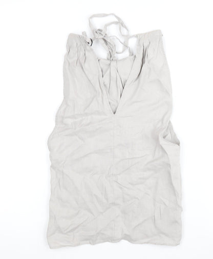 Womens UK Size XS Zara Beige  Tank