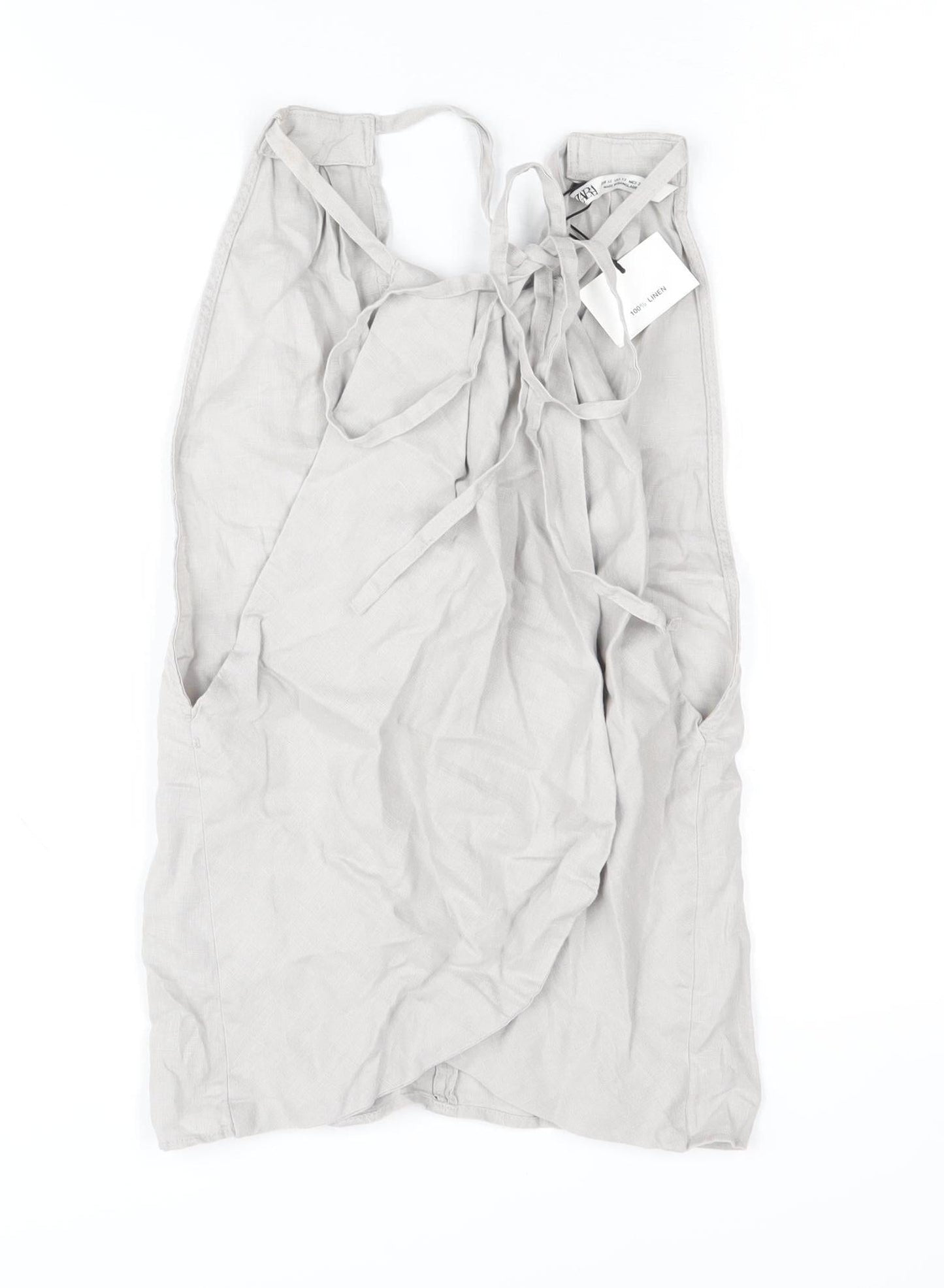 Womens UK Size XS Zara Beige  Tank