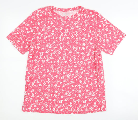 Womens UK Size S Dunnes Stores Pink Basic T-Shirt